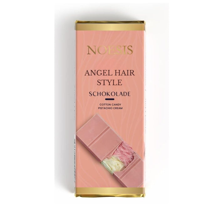 Angel Hair Style Schokolade Pink 75g | Gefüllt mit Pismaniye & Pistaziencreme | Türkische Zuckerwatte Kadayif Halva