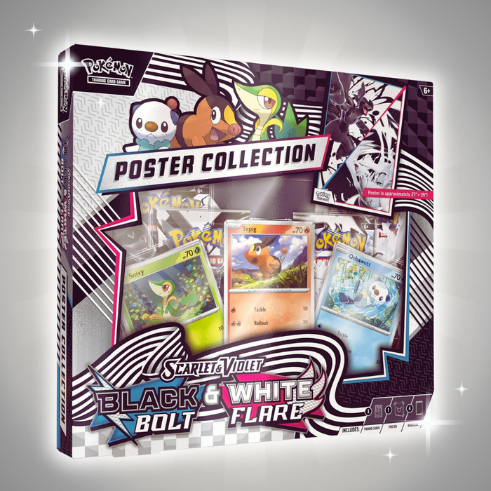Pokémon Unova Black & White Poster Collection | Englisch | 4 Booster + 3 Promos + Poster