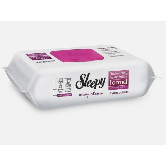 1x Sleepy Easy Clean Reinigungtücher Rosa - Einmaltücher für alle Zwecke | Alkohol- und Parabenfrei, mit Frischem Duft | Oberflächenreinigungstuch 100 Blatt