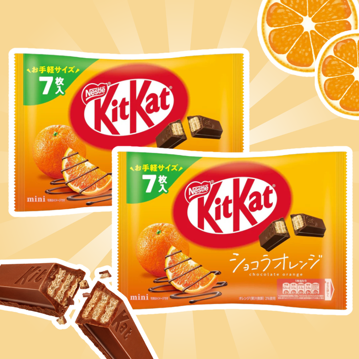 2x Kit Kat Mini Orange – Knusprige Schokoladen-Waffeln mit erfrischendem Orangenaroma (2x81.2g)
