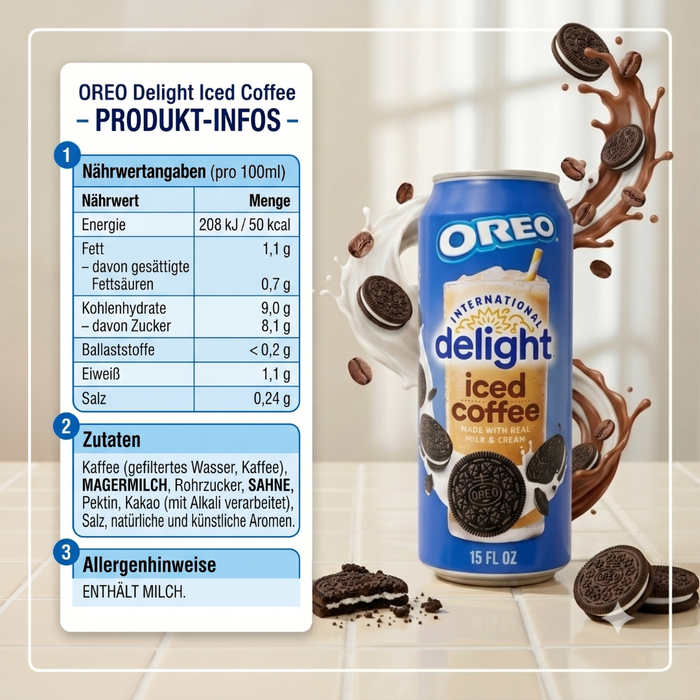 1x OREO Delight Iced Coffee 443ml