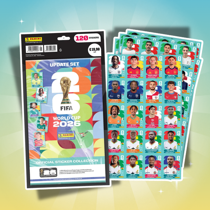 Panini FIFA World Cup 2026™ Sticker Update Set – 120 Sticker + Heartforcards Sticker