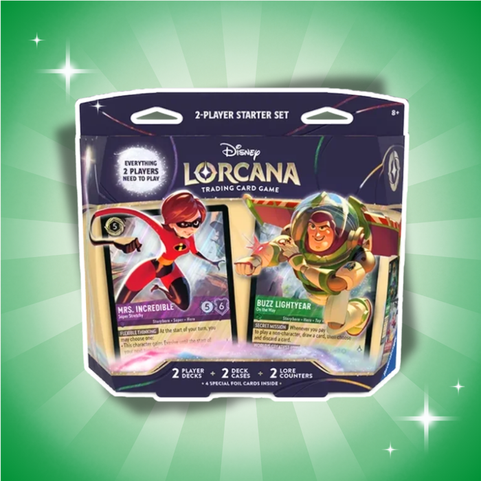 Disney Lorcana TCG Set 12 Wilds Unknown 2-Player Starter Deck Englisch – 2 Spielbereite Decks