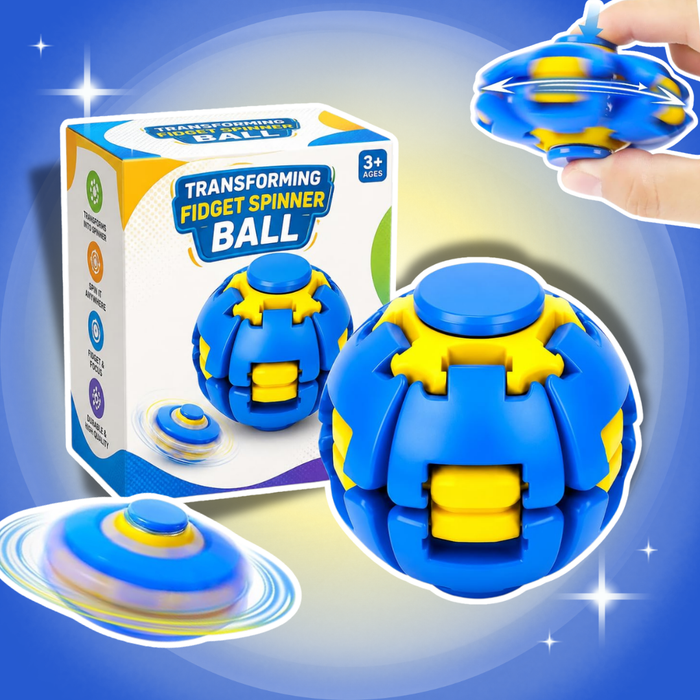 Fidget Spinner Ball Press-to-Spin – 3D-gedrucktes Fidget-Spielzeug für Kinder & Erwachsene