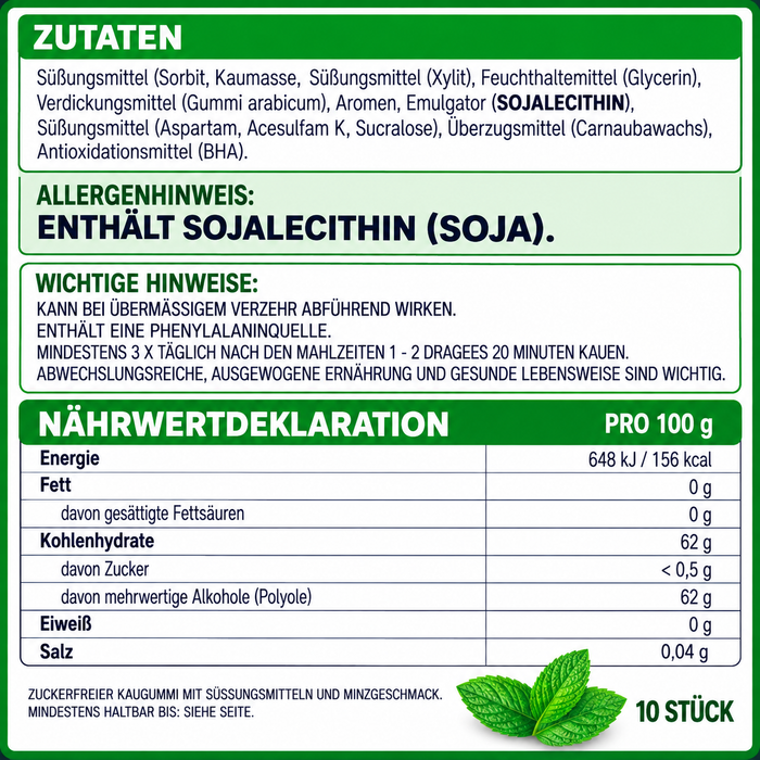 Wrigley's Extra Spearmint Kaugummi Zuckerfrei (30 x 14g) - Grüne Minze, Zahnpflege Kausnack Vorratspack Großpackung
