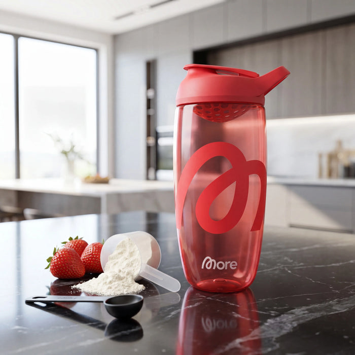 MORE Premium Shaker Red 700 ml – Premium Protein-Shaker