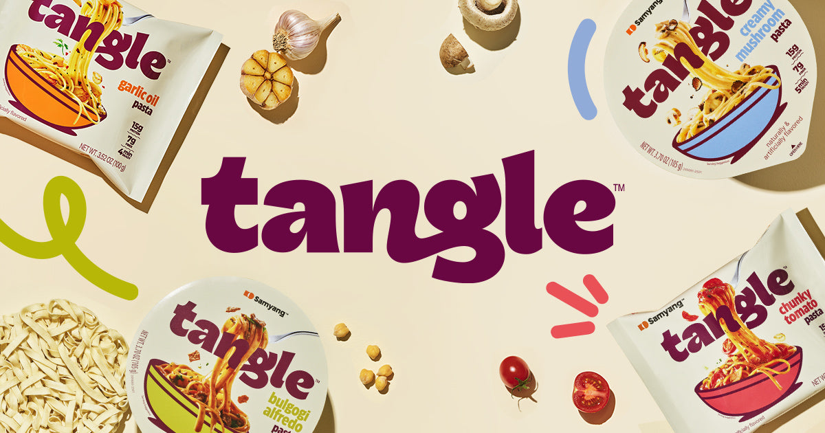 3er Pack Samyang Ramen Tangle – Creamy Mushroom | 3x koreanische Instant-Nudeln mit cremiger Pilzsoße | Je 105 g | Halal zertifiziert