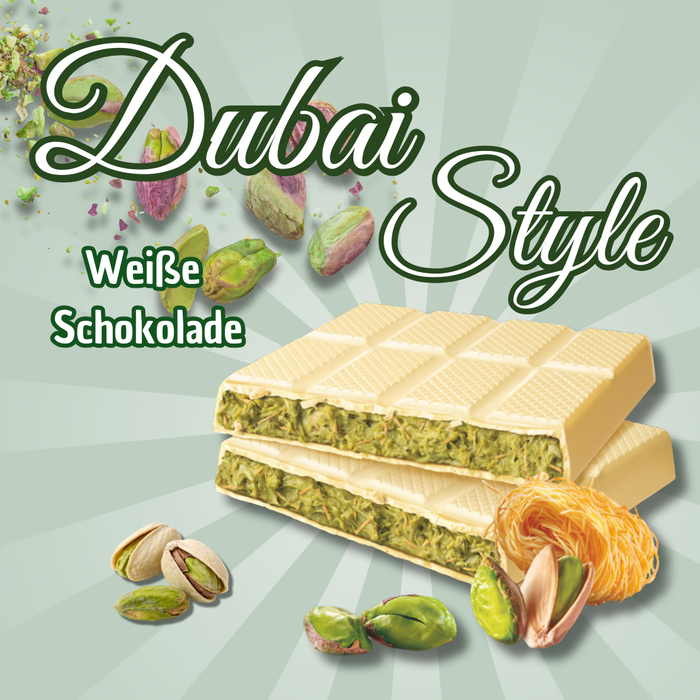 Dubai Style Weiße Schokolade - Pistazienfüllung & Kunafa 100 g