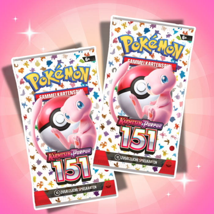 1x Pokémon Karmesin & Purpur 151 Mini Tin Deutsch  – Zufälliges Design