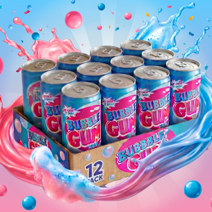 12x Bubblegum Drink Erfrischungsgetränk mit Kaugummi-Geschmack | 12x330ml