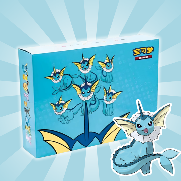 Pokémon Vaporeon VMAX Geschenkbox (Chinesische Edition) | Limitierte Sammlerbox | Exklusive Promo-Karten & Zubehör