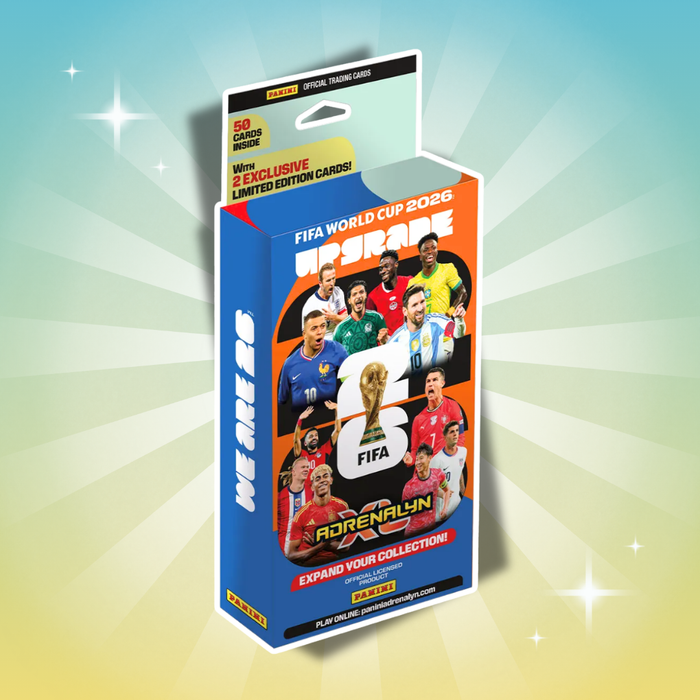 Panini FIFA World Cup 2026 Adrenalyn XL™ Upgrade Set – 48 Trading Cards + 2 Exklusive Limited Edition Cards
