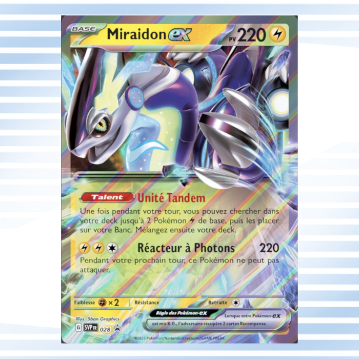 Pokémon Miraidon ex – SVP 028 Promo | Original Promokarte | Deutsch | Neu & Unbespielt